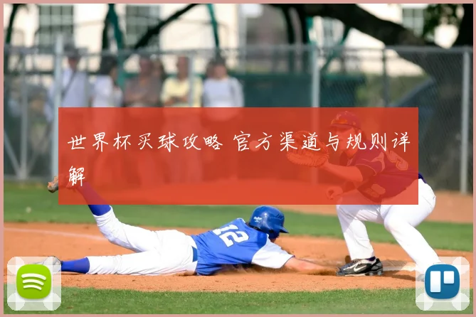 世界杯买球攻略 官方渠道与规则详解